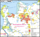 Этнографическая карта поселений води, ижоры и финнов на западе Ленинградской области